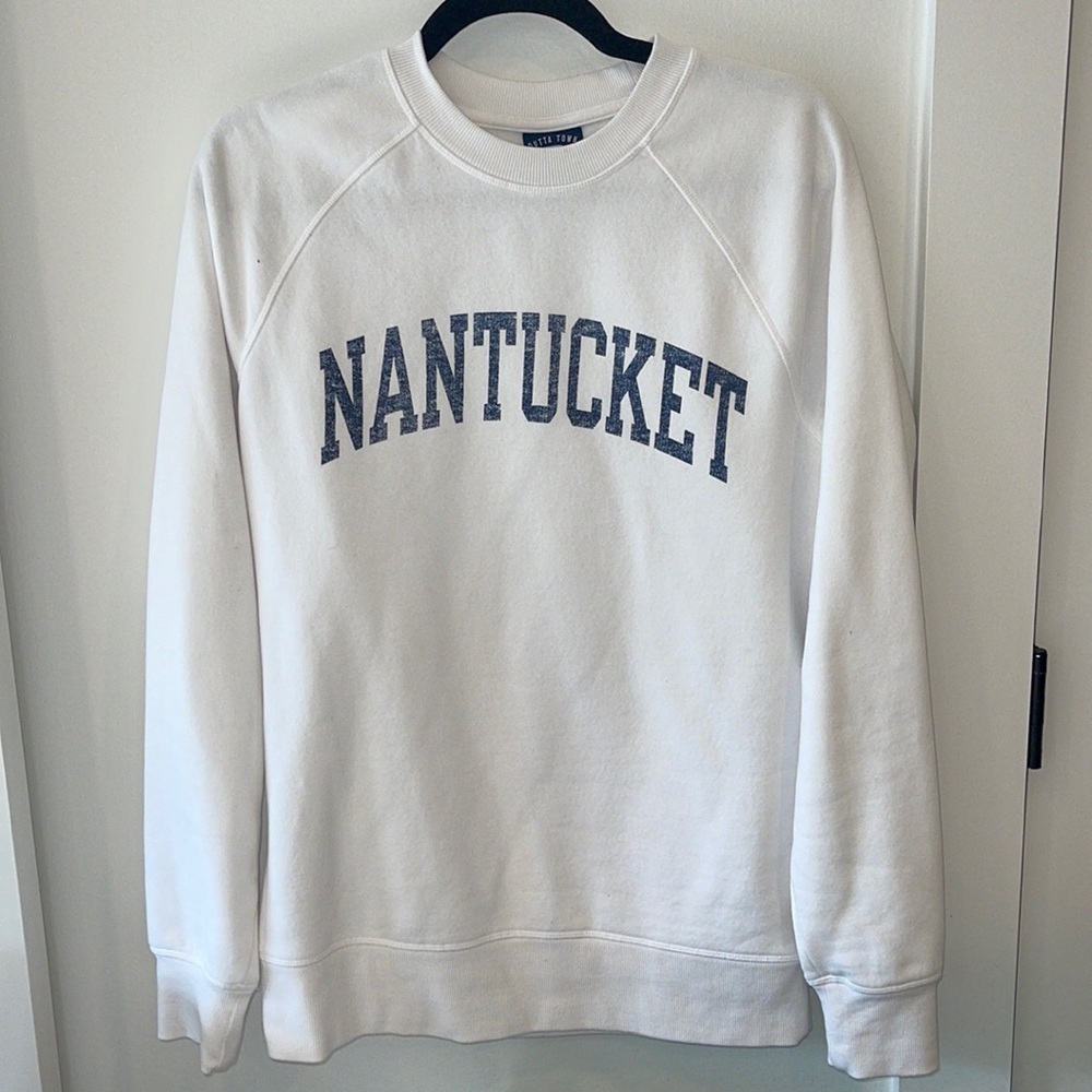 Nantucket White Sweatshirt
